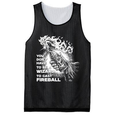 You Dont Need To Be A Wizard To Cast A F.I.R.E.B.A.L.L Diablo Macabre Mesh Reversible Basketball Jersey Tank