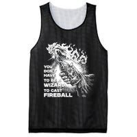 You Dont Need To Be A Wizard To Cast A F.I.R.E.B.A.L.L Diablo Macabre Mesh Reversible Basketball Jersey Tank