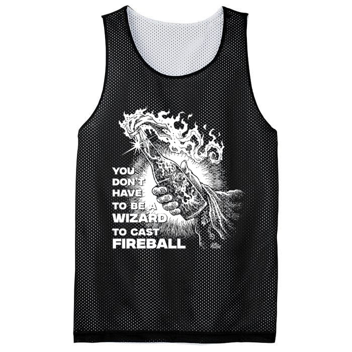 You Dont Need To Be A Wizard To Cast A F.I.R.E.B.A.L.L Diablo Macabre Mesh Reversible Basketball Jersey Tank