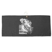 You Dont Need To Be A Wizard To Cast A F.I.R.E.B.A.L.L Diablo Macabre Large Microfiber Waffle Golf Towel