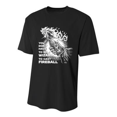 You Dont Need To Be A Wizard To Cast A F.I.R.E.B.A.L.L Diablo Macabre Youth Performance Sprint T-Shirt