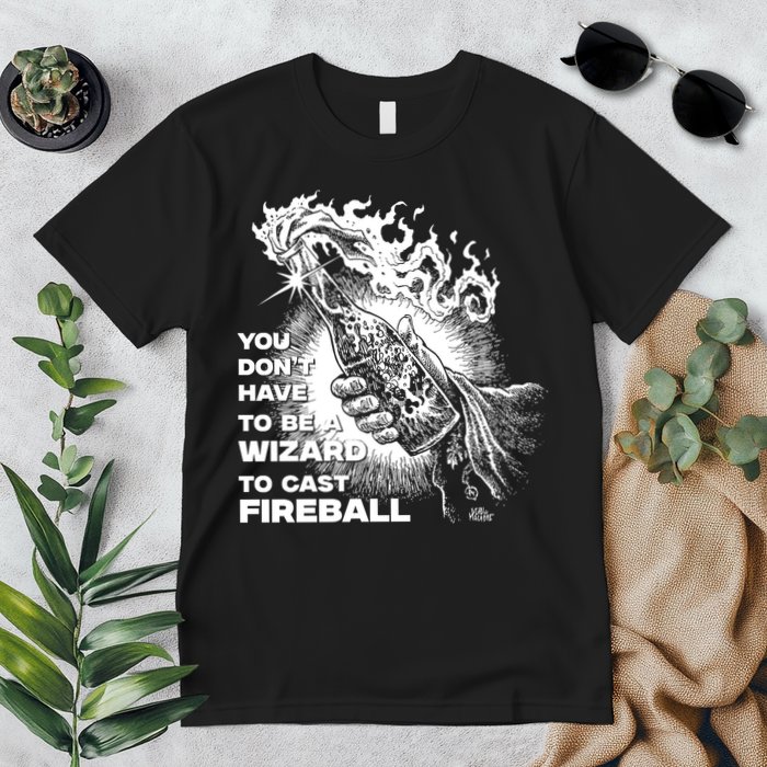 You Dont Need To Be A Wizard To Cast A F.I.R.E.B.A.L.L Diablo Macabre Premium T-Shirt