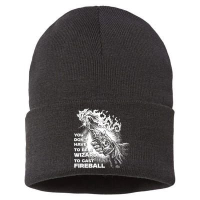 You Dont Need To Be A Wizard To Cast A F.I.R.E.B.A.L.L Diablo Macabre Sustainable Knit Beanie