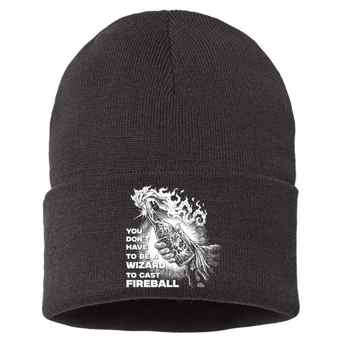 You Dont Need To Be A Wizard To Cast A F.I.R.E.B.A.L.L Diablo Macabre Sustainable Knit Beanie