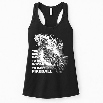 You Dont Need To Be A Wizard To Cast A F.I.R.E.B.A.L.L Diablo Macabre Womens Tank Top