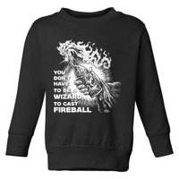 You Dont Need To Be A Wizard To Cast A F.I.R.E.B.A.L.L Diablo Macabre Toddler Sweatshirt