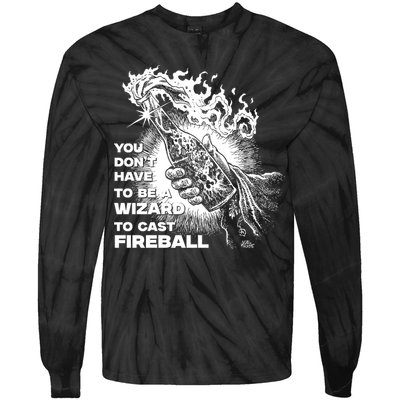 You Dont Need To Be A Wizard To Cast A F.I.R.E.B.A.L.L Diablo Macabre Tie-Dye Long Sleeve Shirt