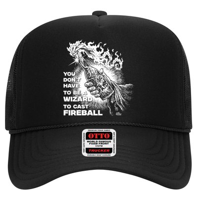 You Dont Need To Be A Wizard To Cast A F.I.R.E.B.A.L.L Diablo Macabre Trucker Hat