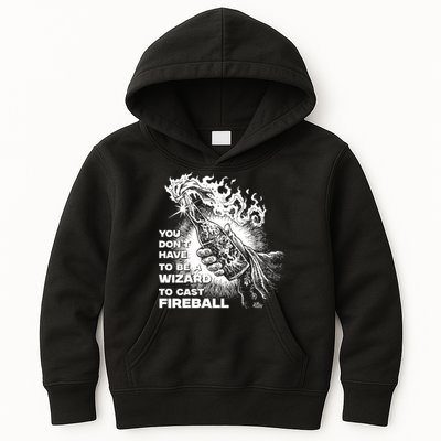 You Dont Need To Be A Wizard To Cast A F.I.R.E.B.A.L.L Diablo Macabre Kids Hoodie