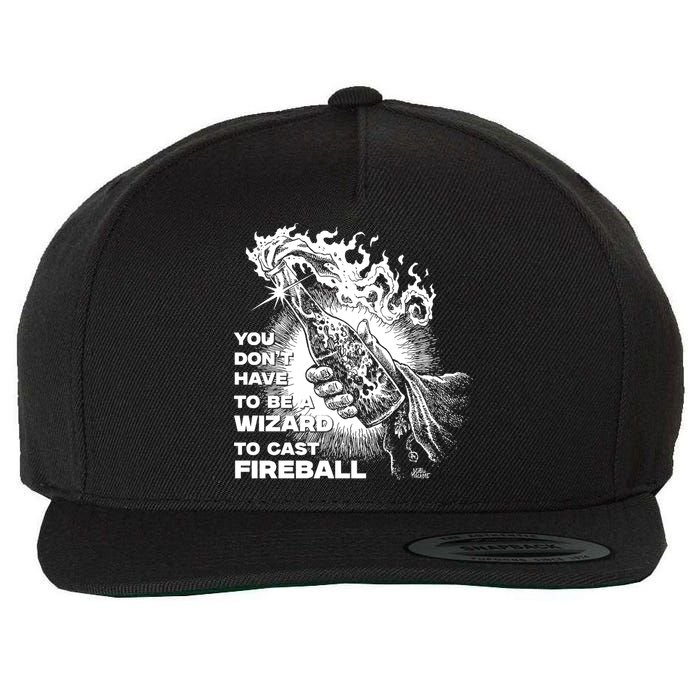You Dont Need To Be A Wizard To Cast A F.I.R.E.B.A.L.L Diablo Macabre Wool Snapback Cap
