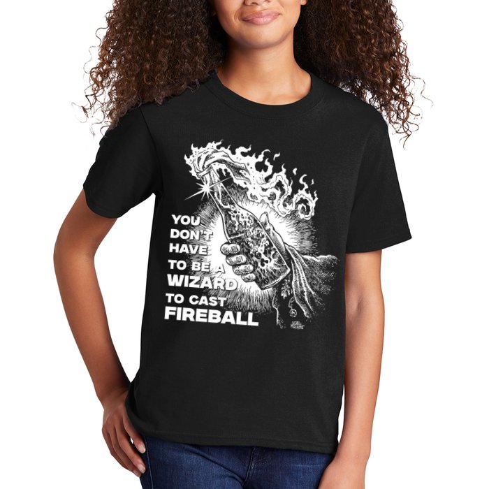 You Dont Need To Be A Wizard To Cast A F.I.R.E.B.A.L.L Diablo Macabre Kids T-Shirt