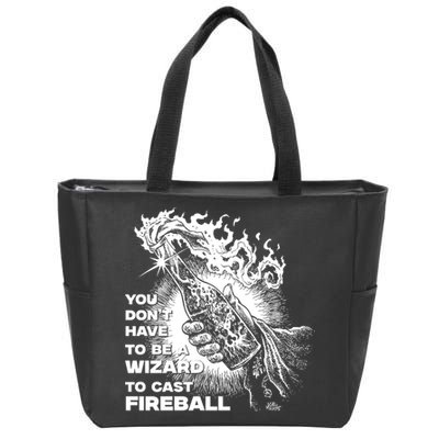 You Dont Need To Be A Wizard To Cast A F.I.R.E.B.A.L.L Diablo Macabre Zip Tote Bag