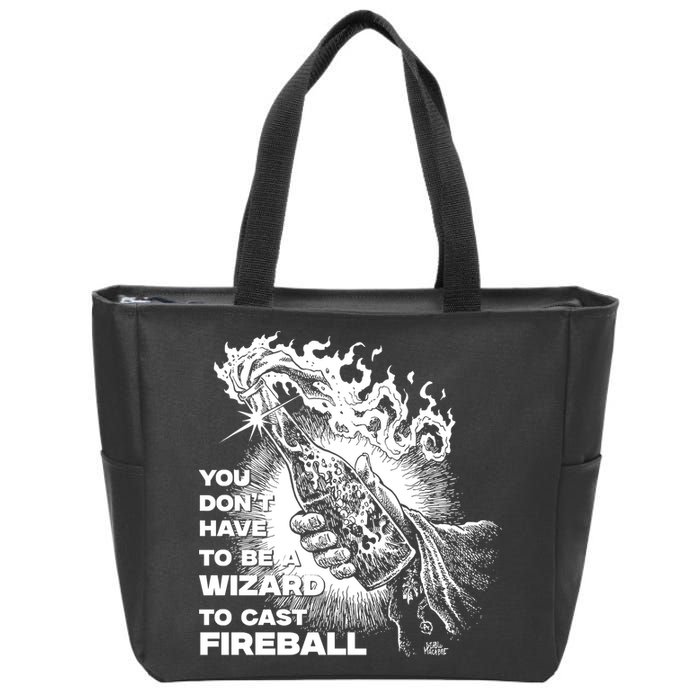 You Dont Need To Be A Wizard To Cast A F.I.R.E.B.A.L.L Diablo Macabre Zip Tote Bag