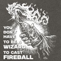 You Dont Need To Be A Wizard To Cast A F.I.R.E.B.A.L.L Diablo Macabre Cotton Canvas Backpack