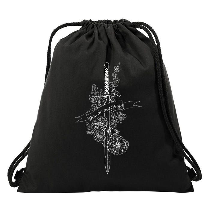 You Do Not Yield Reading Lover Book Nerd Book Lover Bookworm Drawstring Bag