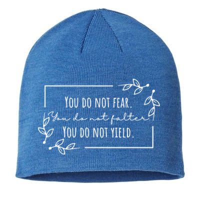 You Do Not Yield Don’T Let The Hard Days Win Gift Sustainable Beanie