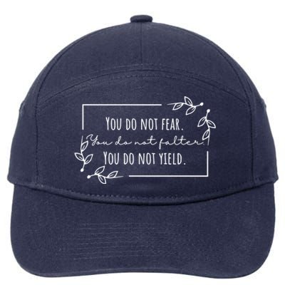 You Do Not Yield Don’T Let The Hard Days Win Gift 7-Panel Snapback Hat