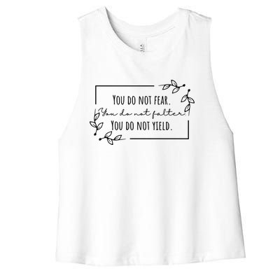 You Do Not Yield Don’T Let The Hard Days Win Gift Women's Racerback Cropped Tank