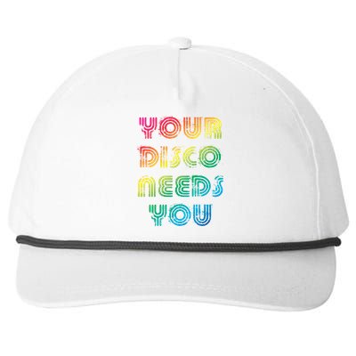 Your Disco Needs You Snapback Five-Panel Rope Hat