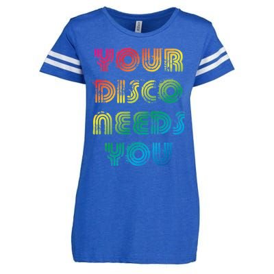 Your Disco Needs You Enza Ladies Jersey Football T-Shirt