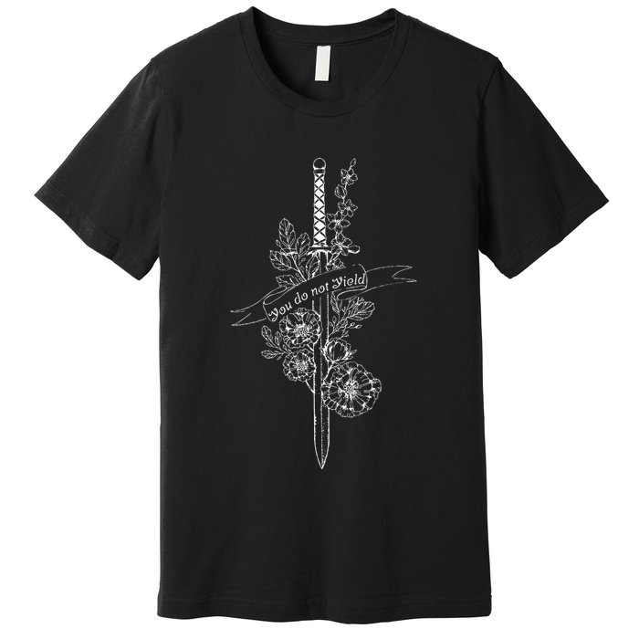 You Do Not Yield Reading Lover Book Nerd Book Lover Bookworm Premium T-Shirt