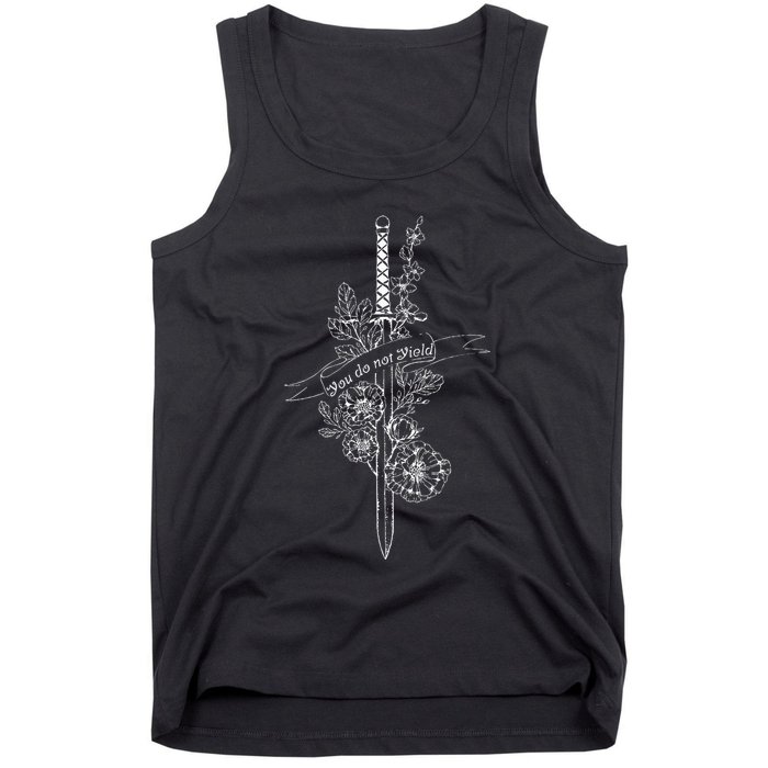 You Do Not Yield Reading Lover Book Nerd Book Lover Bookworm Tank Top