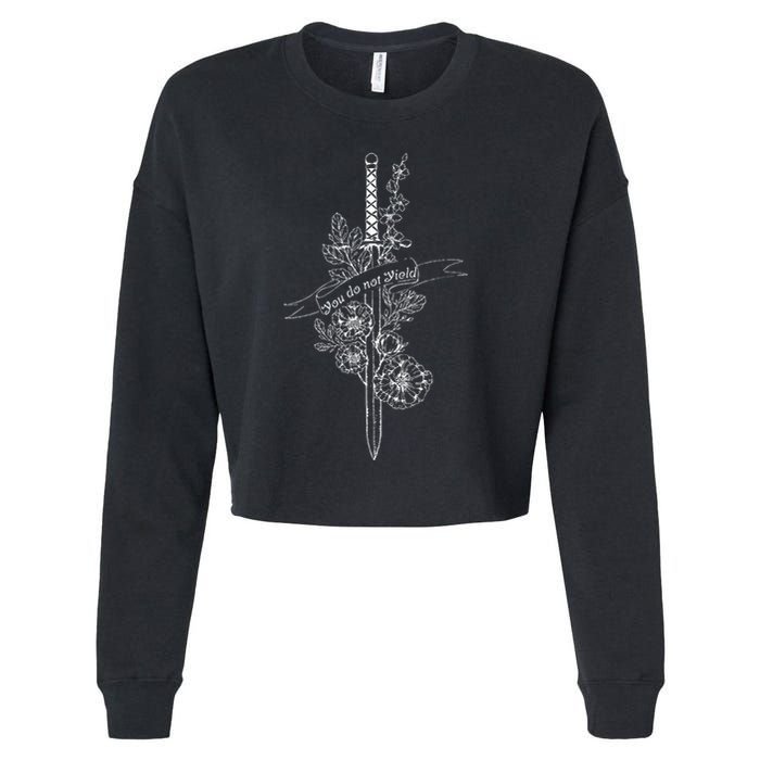 You Do Not Yield Reading Lover Book Nerd Book Lover Bookworm Cropped Pullover Crew