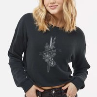 You Do Not Yield Reading Lover Book Nerd Book Lover Bookworm Cropped Pullover Crew