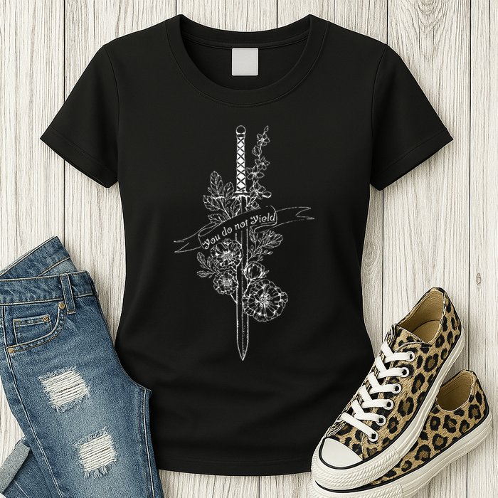 You Do Not Yield Reading Lover Book Nerd Book Lover Bookworm Womens T-Shirt