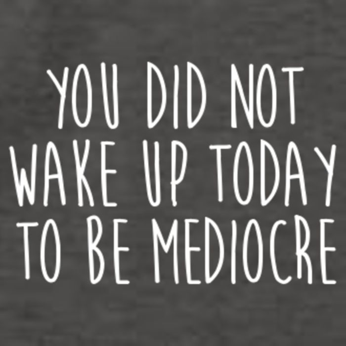 You Did Not Wake Up Today To Be Mediocre Workout Lifting Gym Gift Vector Backpack