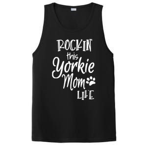 Yorkie Dog Owner Gifts Rockin This Life Yorkie Mom PosiCharge Competitor Tank