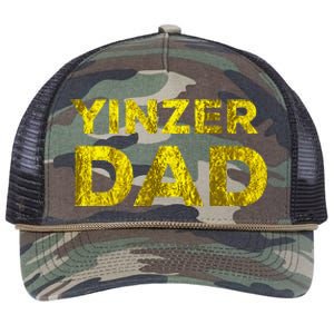 Yinzer Dad Pittsburgh Fathers Day Yinzers Burgh Gift Retro Rope Trucker Hat Cap