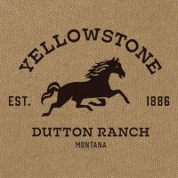 Yellowstone D.U.T.T.O.N Ranch With Horse Cotton Canvas Backpack