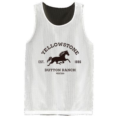 Yellowstone D.U.T.T.O.N Ranch With Horse Mesh Reversible Basketball Jersey Tank
