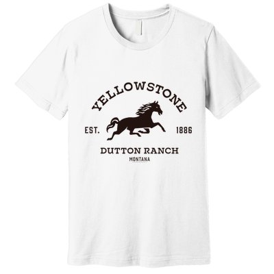 Yellowstone D.U.T.T.O.N Ranch With Horse Premium T-Shirt