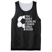 You Dont Scare Me I Coach Soccer Funny Soccer Coach Mesh Reversible Basketball Jersey Tank