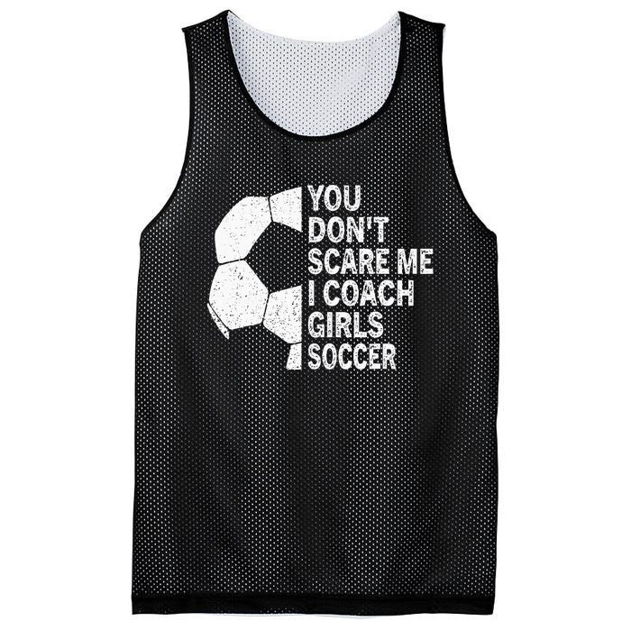 You Dont Scare Me I Coach Soccer Funny Soccer Coach Mesh Reversible Basketball Jersey Tank