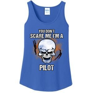 You Dont Scare Me Im A Pilot Halloween Costume Gift Ladies Essential Tank