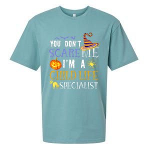 You DonT Scare Child Life Specialist Halloween Saying Fun Sueded Cloud Jersey T-Shirt