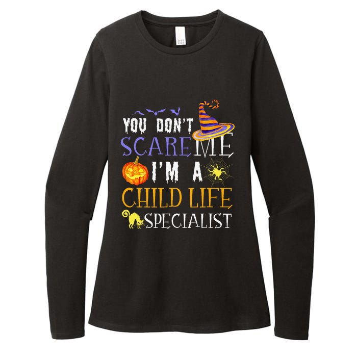 You DonT Scare Child Life Specialist Halloween Saying Fun Womens CVC Long Sleeve Shirt