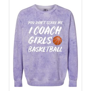 You Don't Scare Me I Coach Basketball Coaching Cute Gift Colorblast Crewneck Sweatshirt