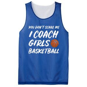 You Don't Scare Me I Coach Basketball Coaching Cute Gift Mesh Reversible Basketball Jersey Tank