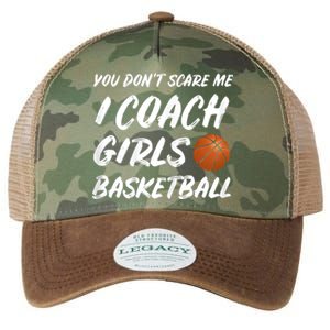 You Don't Scare Me I Coach Basketball Coaching Gift Legacy Tie Dye Trucker Hat