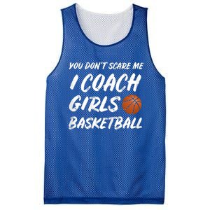 You Don't Scare Me I Coach Basketball Coaching Gift Mesh Reversible Basketball Jersey Tank