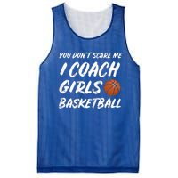 You Don't Scare Me I Coach Basketball Coaching Gift Mesh Reversible Basketball Jersey Tank