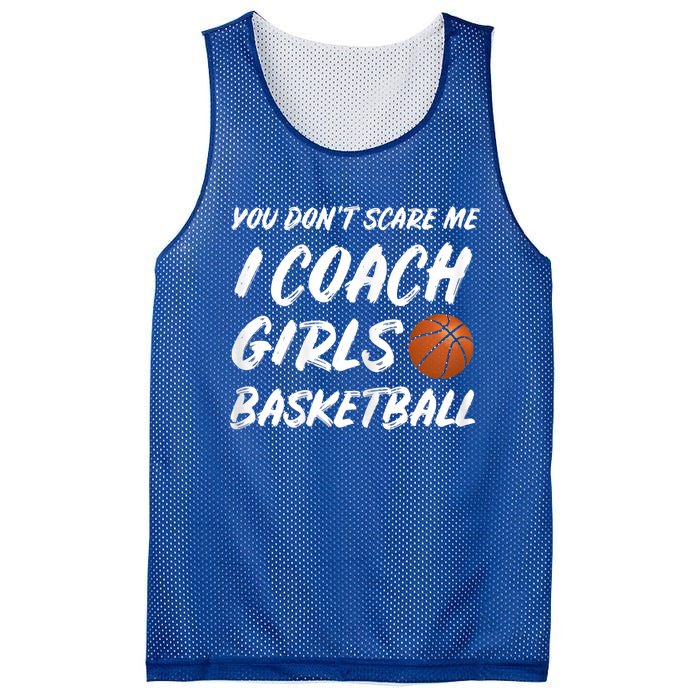 You Don't Scare Me I Coach Basketball Coaching Gift Mesh Reversible Basketball Jersey Tank