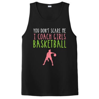 You Dont Scare Me I Coach Basketball Funny PosiCharge Competitor Tank