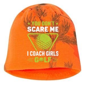 You Don't Scare Me I Coach Girls Golf Funny Golf Coach Golf Lover Girl Golf Kati - Camo Knit Beanie