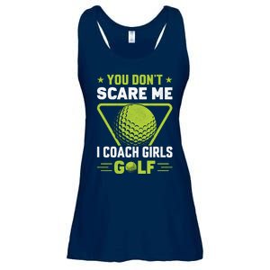 You Don't Scare Me I Coach Girls Golf Funny Golf Coach Golf Lover Girl Golf Ladies Essential Flowy Tank