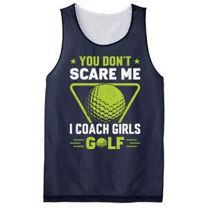 You Don't Scare Me I Coach Girls Golf Funny Golf Coach Golf Lover Girl Golf Mesh Reversible Basketball Jersey Tank